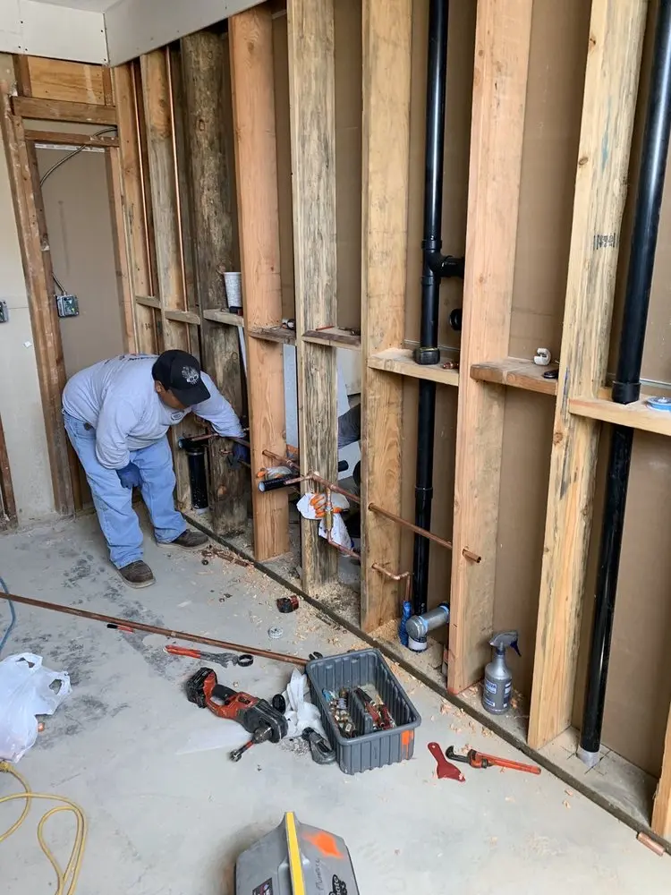 Commercial rough-in plumbing for Water Heater Replacement in San Anselmo